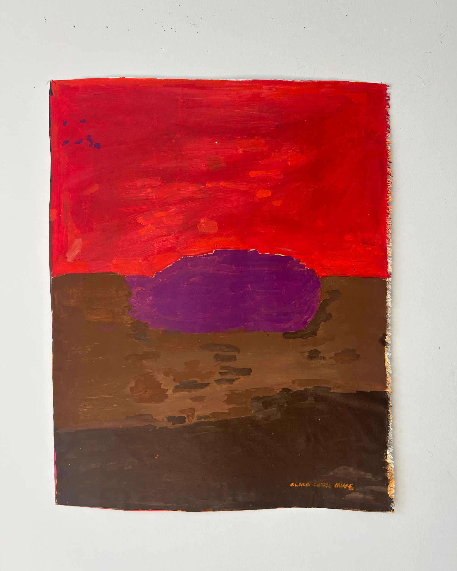 Mit Bedacht, Acrylic on canvas, 78 × 100 cm