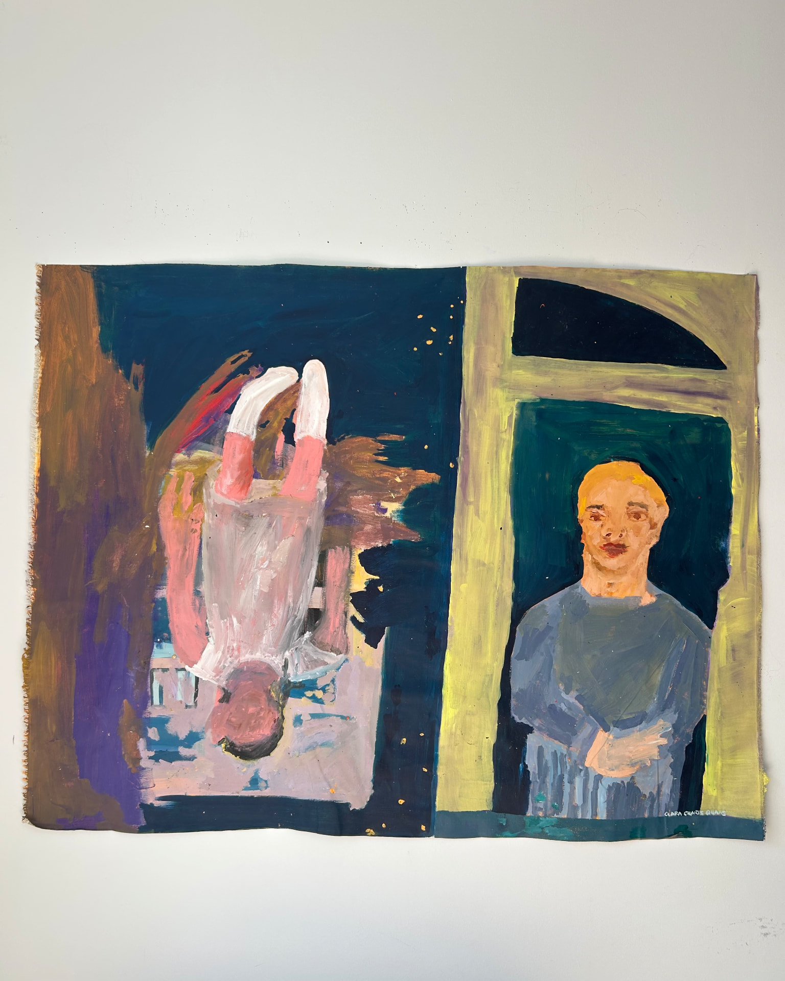 Kindheit, Acrylic on canvas, 128 × 166 cm