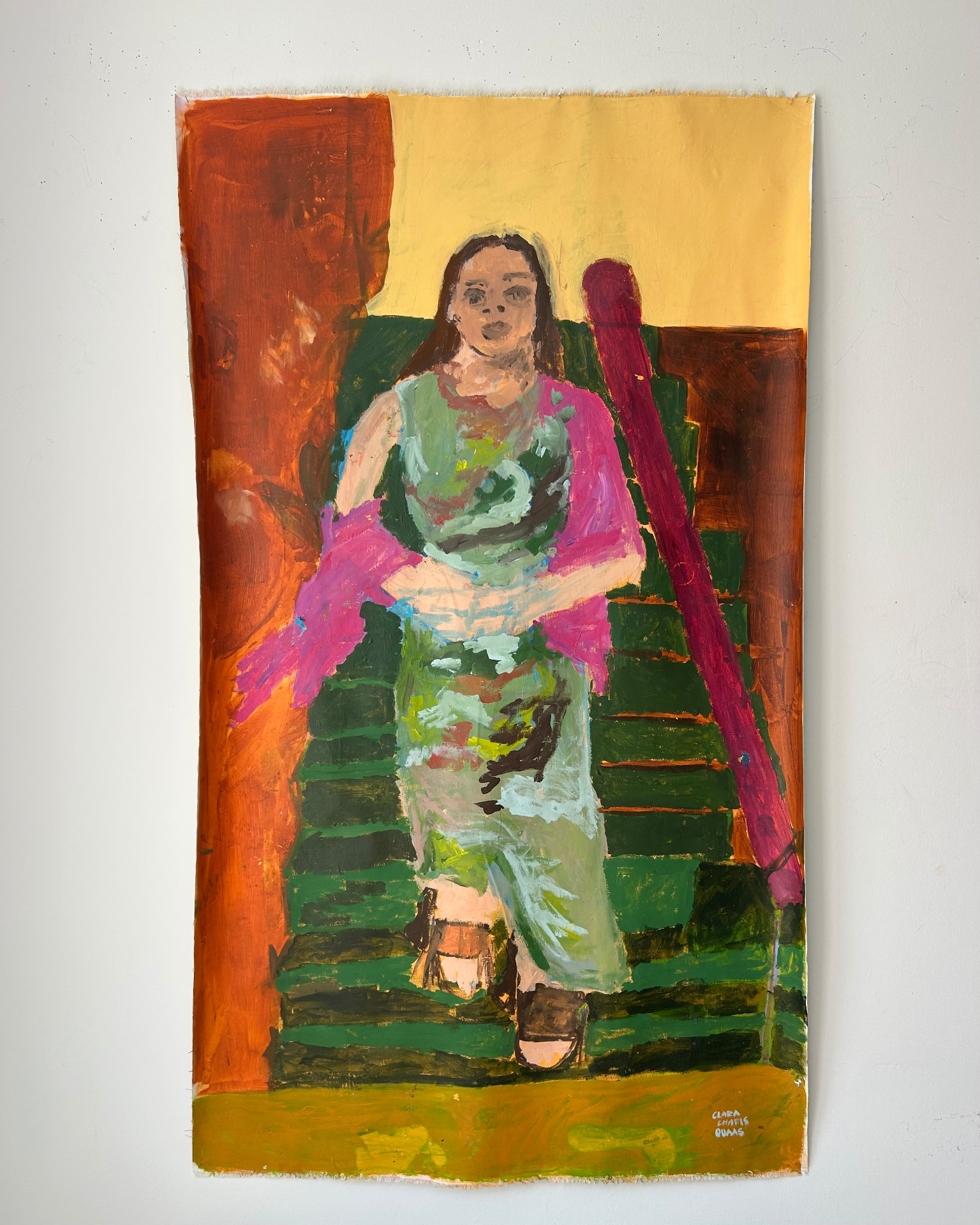 Das Gefäß, Acrylic on canvas, 97 × 166 cm