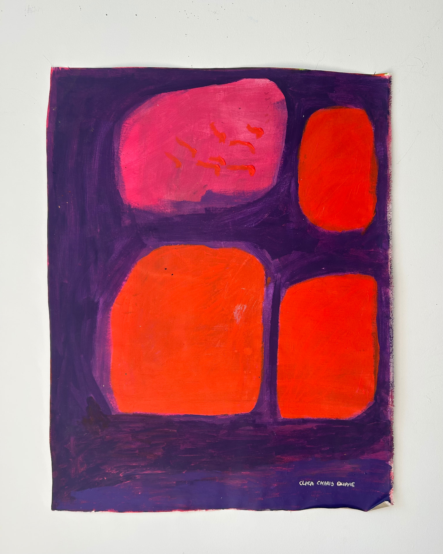 Untitled, Acrylic on canvas, 88 × 114 cm