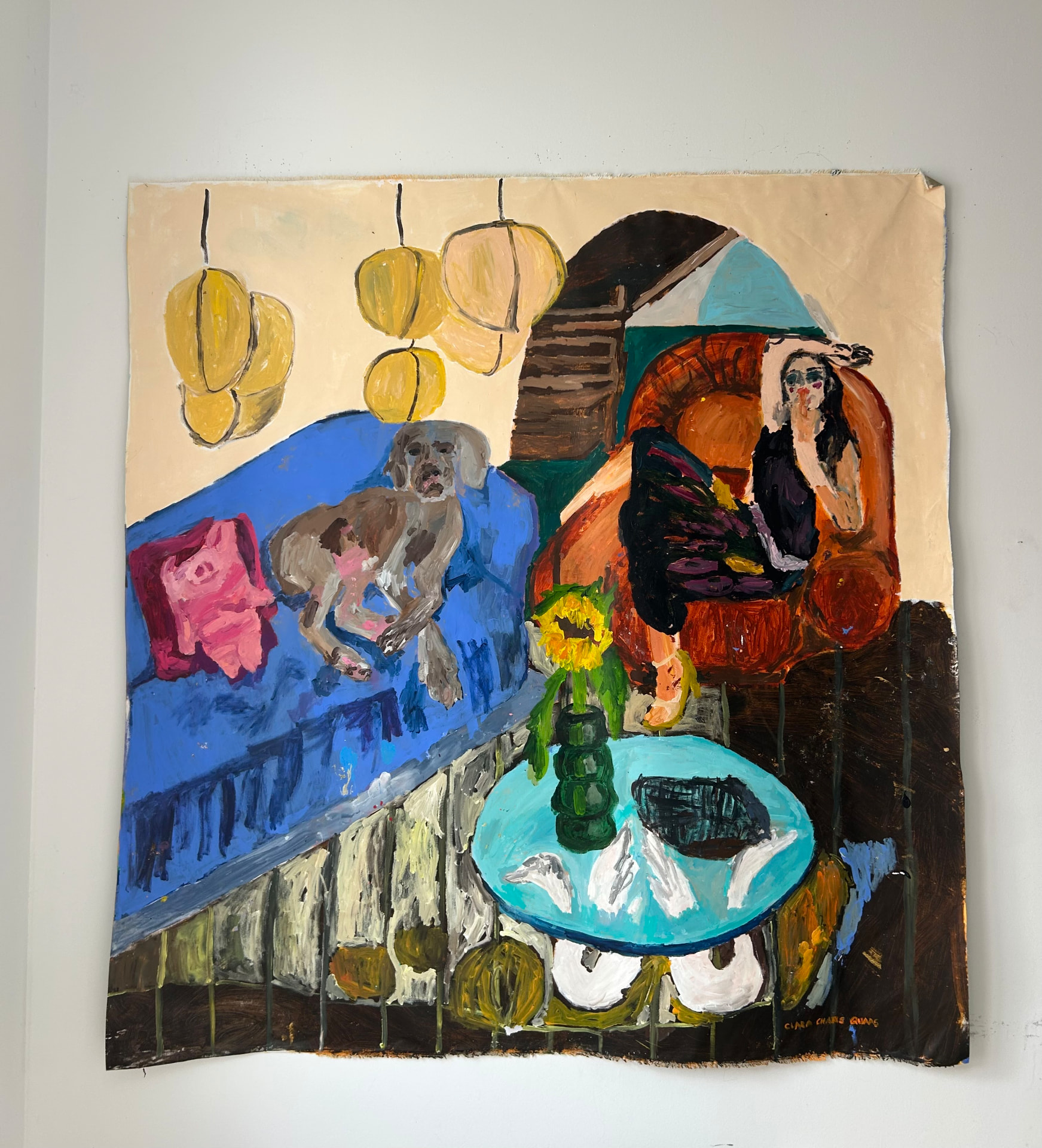 Noch nicht, Acrylic on canvas, 169 × 179 cm