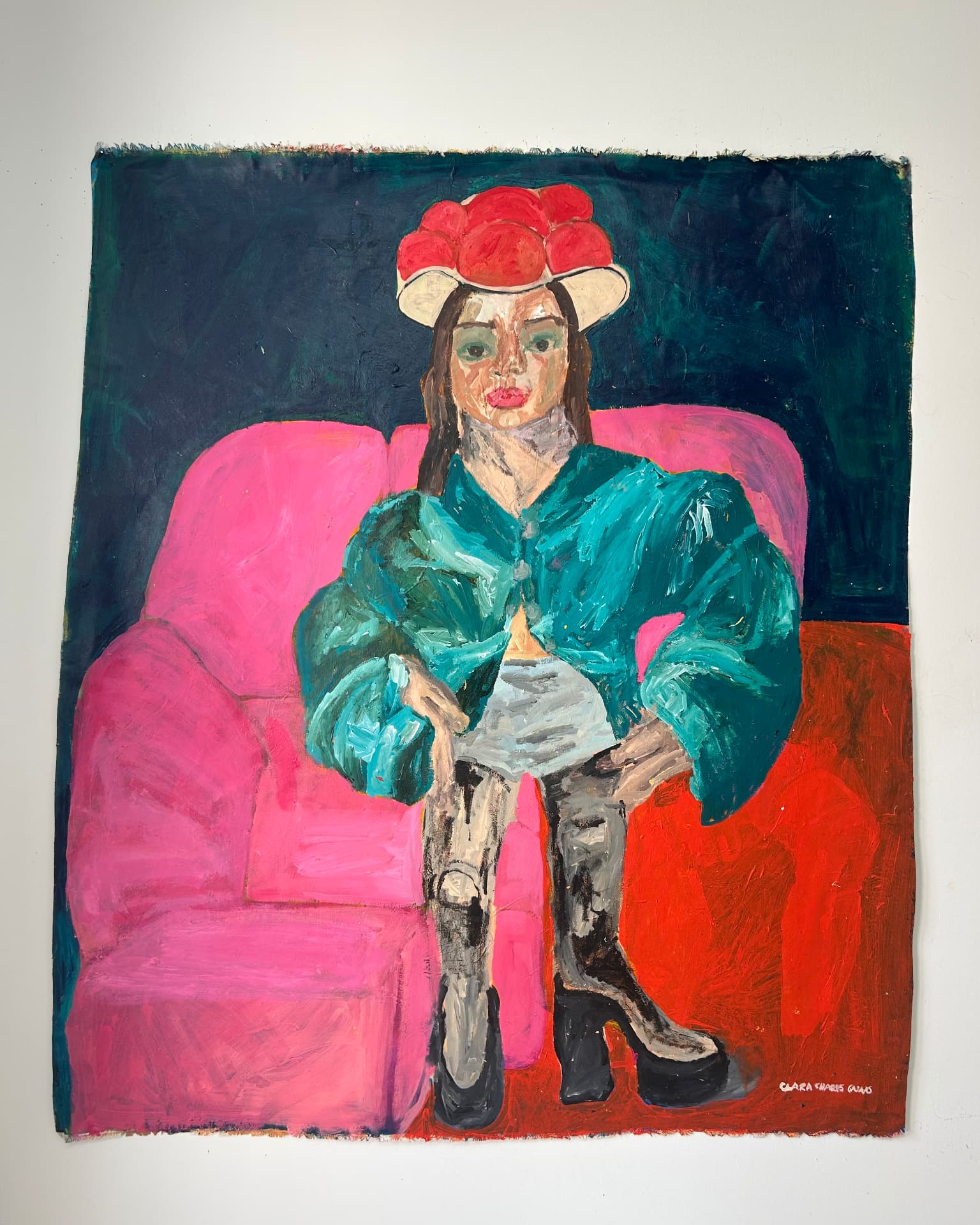 Auf eigenen Beinen, Acrylic on canvas, 142 × 167 cm