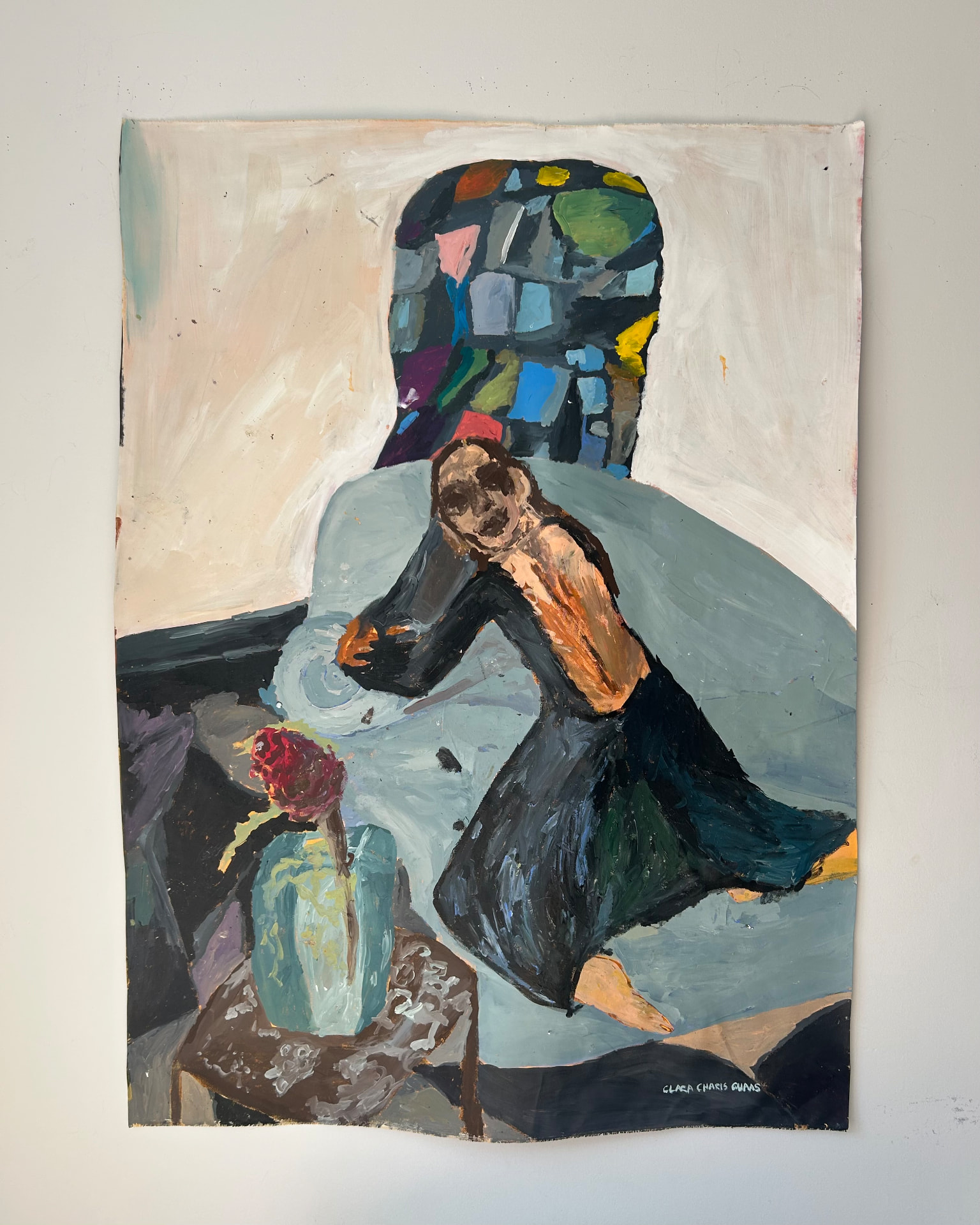 Der Ort der mich hält, Acrylic on canvas, 120 × 165 cm